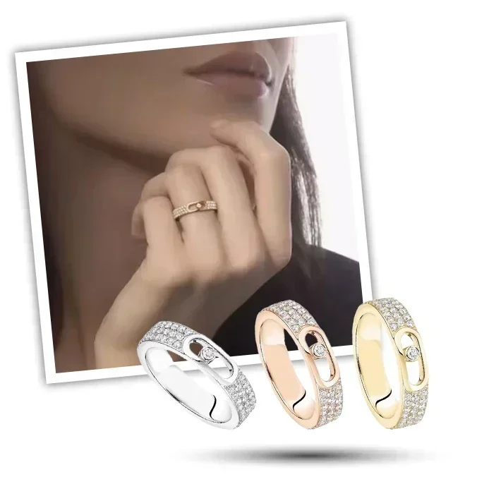 2025 New 925 Silver Brilliant Full Zircon Moving Diamond Ring for ladies, luxurious style party, exquisite jewelry, party gift
2025 New 925 Silver Brilliant Full Zircon Moving Diamond Ring for ladies, luxurious style party, exquisite jewelry, party gift