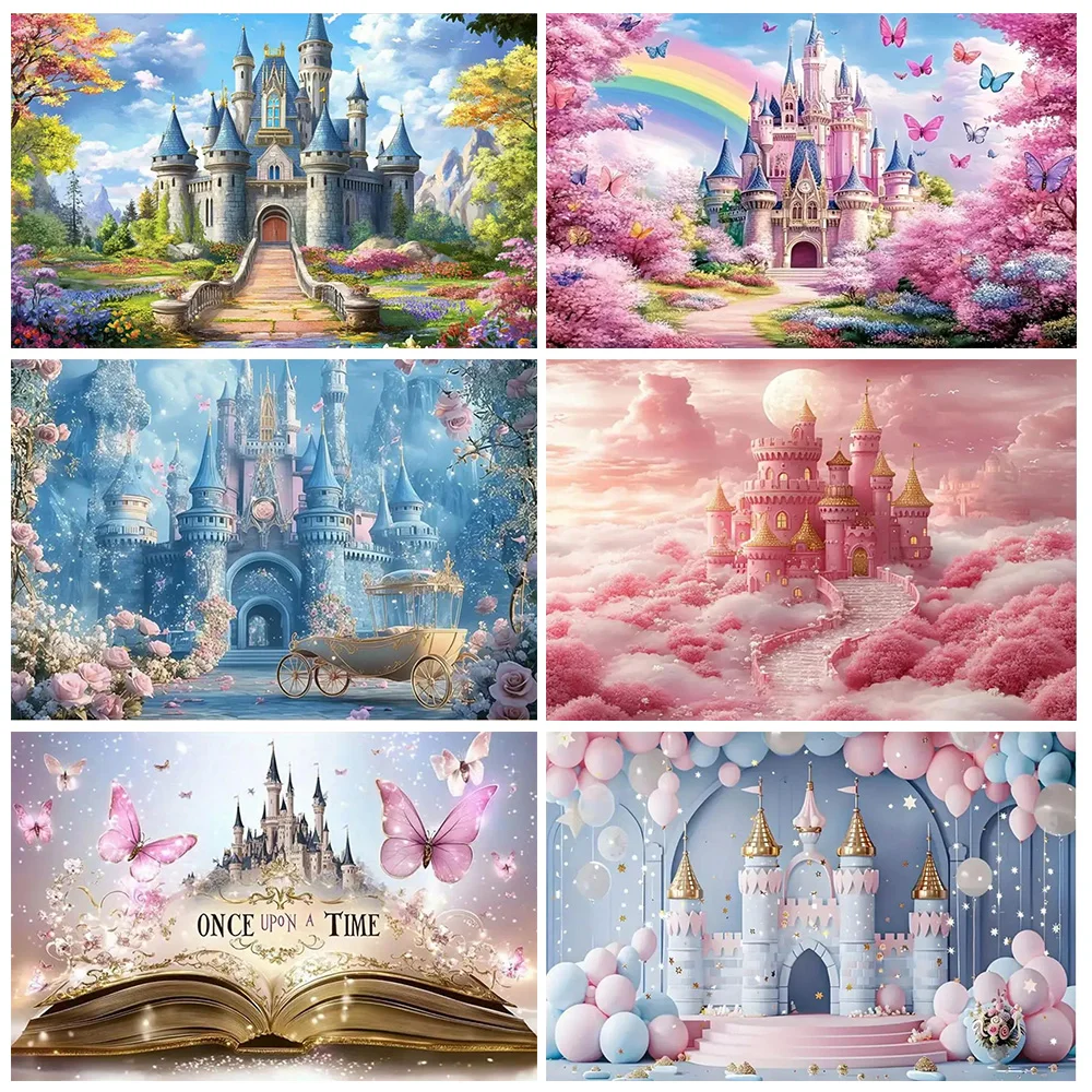 Magic Castle Theme Girl Birthday Party Decor Background Butterfly Floral Photography Backdrop Baby Shower Supplies Photo Studio
Magic Castle Theme Girl Birthday Party Decor Background Butterfly Floral Photography Backdrop Baby Shower Supplies Photo Studio