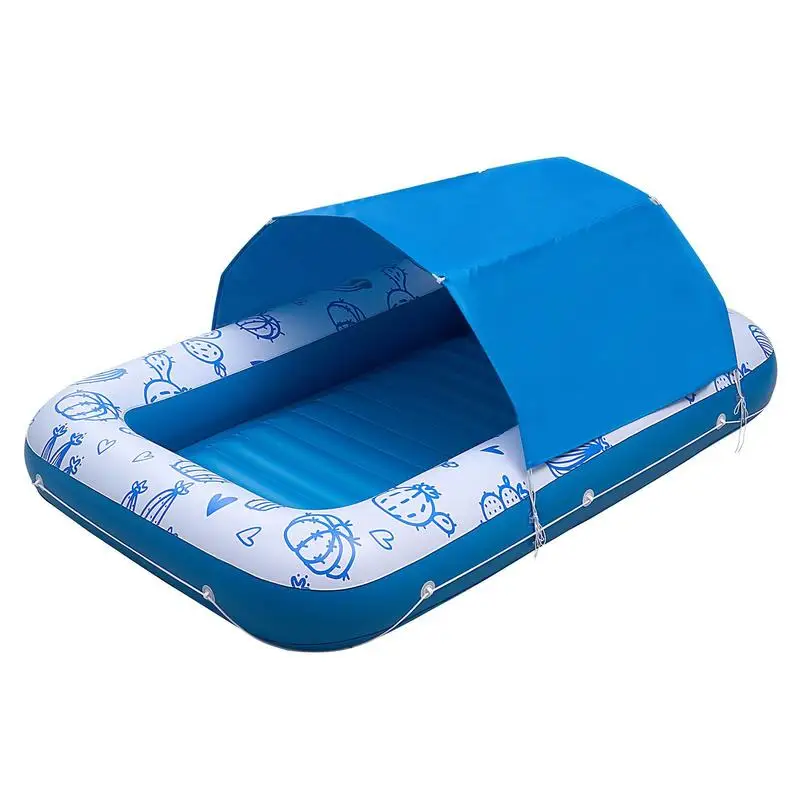 Inflatable Pool Float with UPF 50+ Canopy, 82" x 55" Large Tanning Pool Floating Lounger for Adults, 550LBS Capacity Sunbathing Lounger Floaties with Pillow, Phone & Cup Holder for Water Fun
Inflatable Pool Float with UPF 50+ Canopy, 82" x 55" Large Tanning Pool Floating Lounger for Adults, 550LBS Capacity Sunbathing Lounger Floaties with Pillow, Phone & Cup Holder for Water Fun