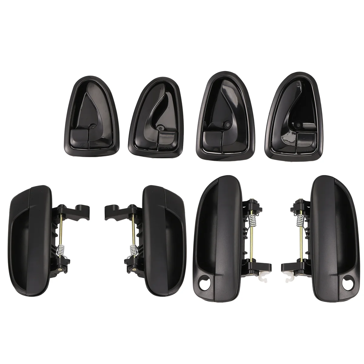 8pcs Front Rear Left Right Outside Door Handle Inside Door Handle for Hyundai Accent 1.5L 1.6L 2000-2006 Black -N26R
8pcs Front Rear Left Right Outside Door Handle Inside Door Handle for Hyundai Accent 1.5L 1.6L 2000-2006 Black -N26R