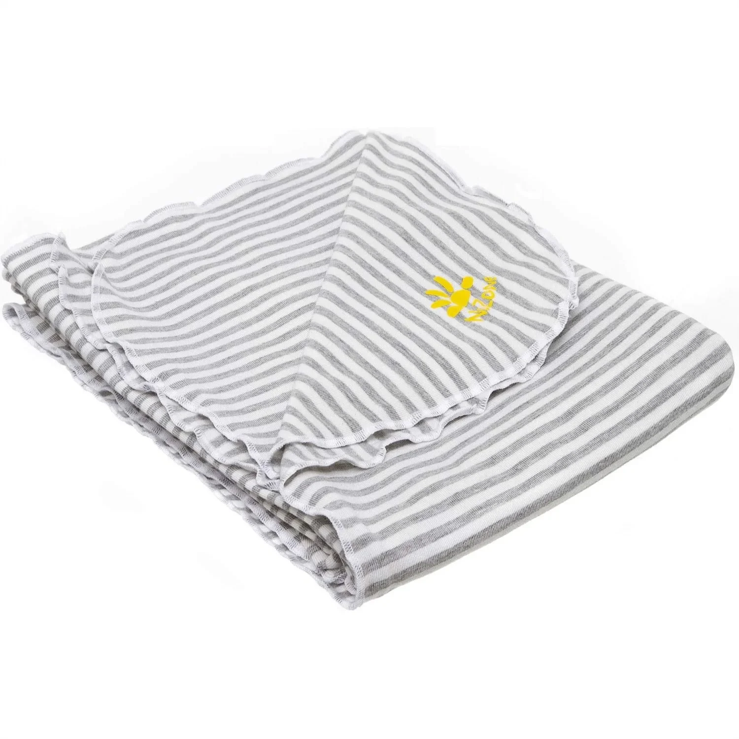Baby Sun Protection Blanket UPF 50+ Soft Rayon From Bamboo 30x40 Inches White Grey Stripe
Baby Sun Protection Blanket UPF 50+ Soft Rayon From Bamboo 30x40 Inches White Grey Stripe
