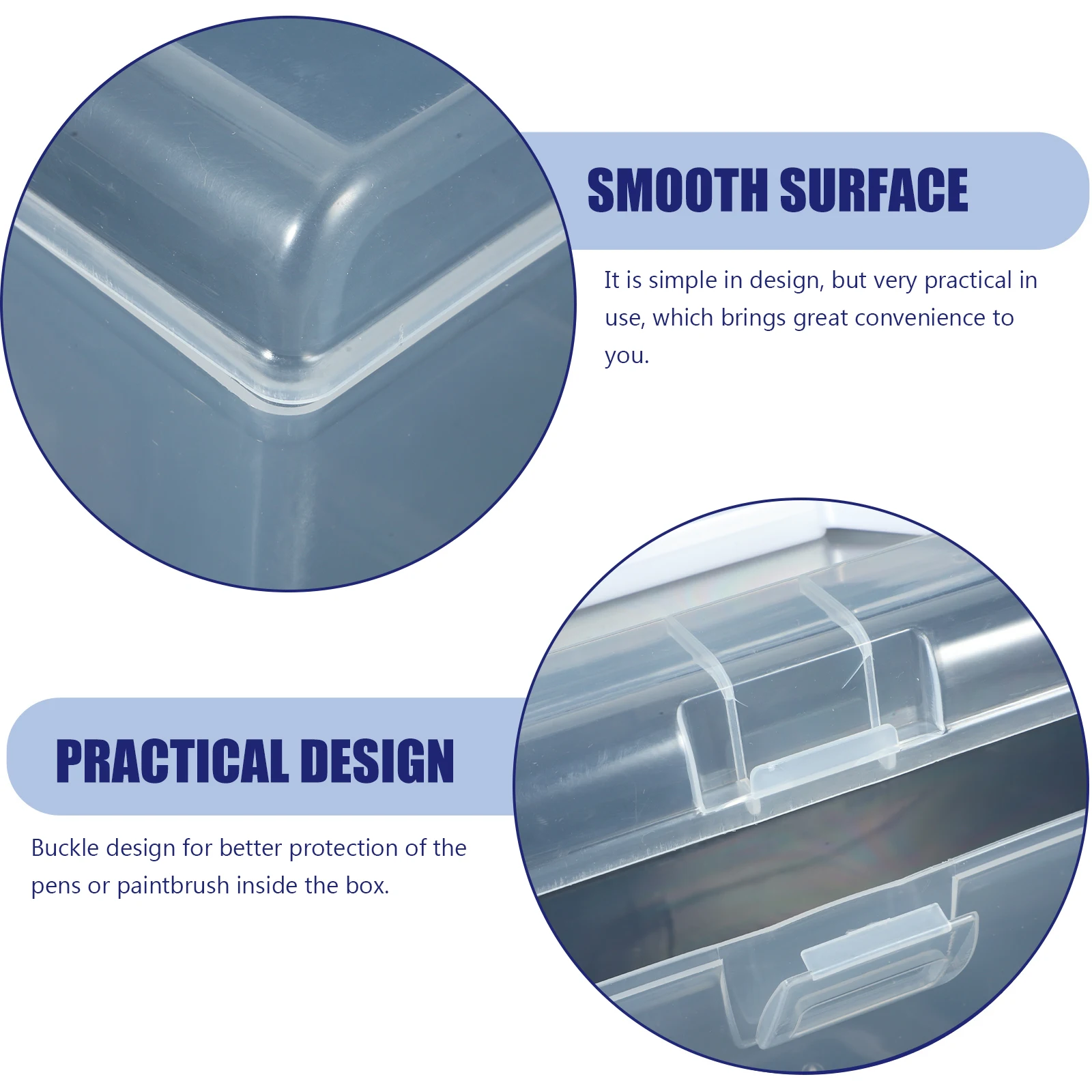 Paintbrush Storage Box Clear Handheld Organizer for Students Small Size Travel Container Plastic Tool Bag Marker Case
Paintbrush Storage Box Clear Handheld Organizer for Students Small Size Travel Container Plastic Tool Bag Marker Case