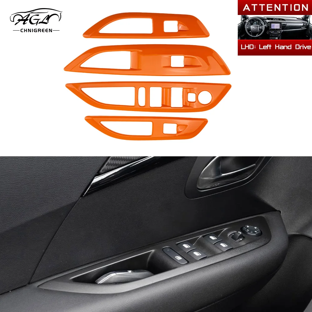 4pcs ABS Orange Window Lifter Switch Button Panel Cover Trim for Peugeot 208 2020-2025
4pcs ABS Orange Window Lifter Switch Button Panel Cover Trim for Peugeot 208 2020-2025