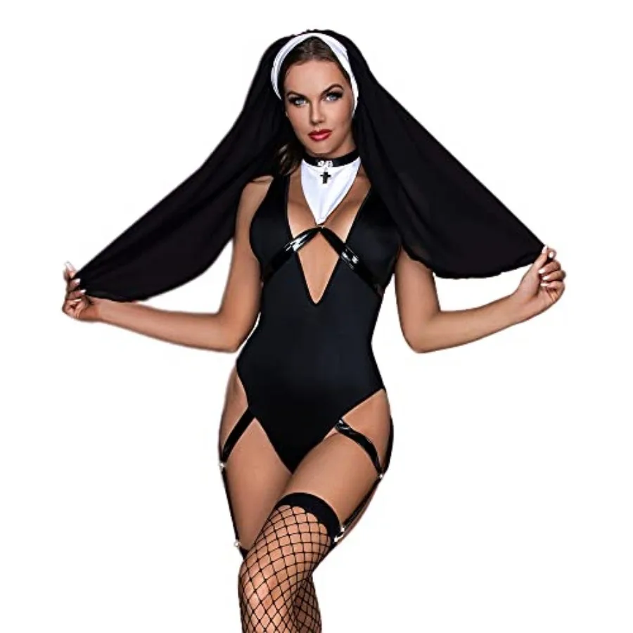 women's nun halloween costume cosplay Sexy Underwear Police Costume Clothes Pajamas Uniform for bar Nightclub Stage Performance
women's nun halloween costume cosplay Sexy Underwear Police Costume Clothes Pajamas Uniform for bar Nightclub Stage Performance