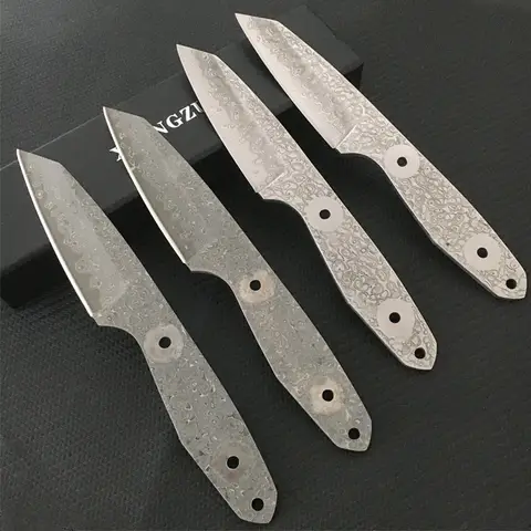 DIY Semi-finished VG10 Damascus Steel Knife Blank for Fishing Outdoor Camping Gift Collecting Outdoor EDC Tools Billets Blade