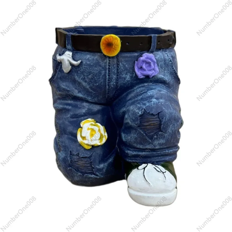 Resin handicrafts flower pot ornament garden decoration jeans flower pot weird creativity
Resin handicrafts flower pot ornament garden decoration jeans flower pot weird creativity