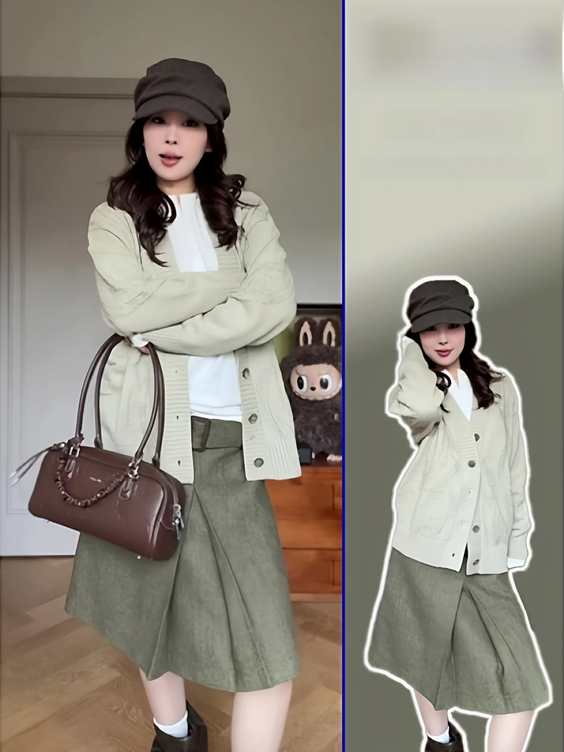 Ретро-юбка миди с завышенной талией для женщин, повседневная шерстяная юбка больших размеров, скрывающая недостатки фигуры, А-силуэт, бренд Parkyeon
Ретро-юбка миди с завышенной талией для женщин, повседневная шерстяная юбка больших размеров, скрывающая недостатки фигуры, А-силуэт, бренд Parkyeon