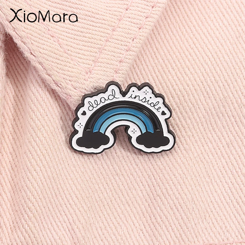 Dead Inside Black Rainbow Enamel Pin Disappointed Negative Quote Metal Brooch Lapel Backpack Badge Jewelry Accessories Gift
Dead Inside Black Rainbow Enamel Pin Disappointed Negative Quote Metal Brooch Lapel Backpack Badge Jewelry Accessories Gift