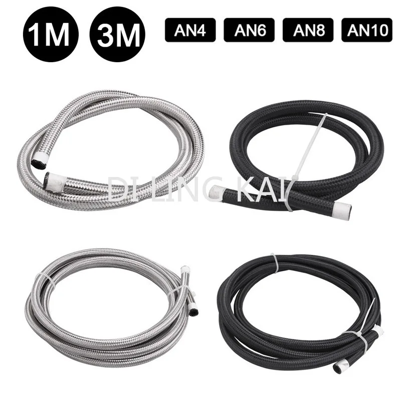 Car Modified Accessories Stainless Steel High Pressure Rubber Oil Pipe AN4-AN10 CPE Braided Fuel Cooling Hose 1 Meter
Car Modified Accessories Stainless Steel High Pressure Rubber Oil Pipe AN4-AN10 CPE Braided Fuel Cooling Hose 1 Meter