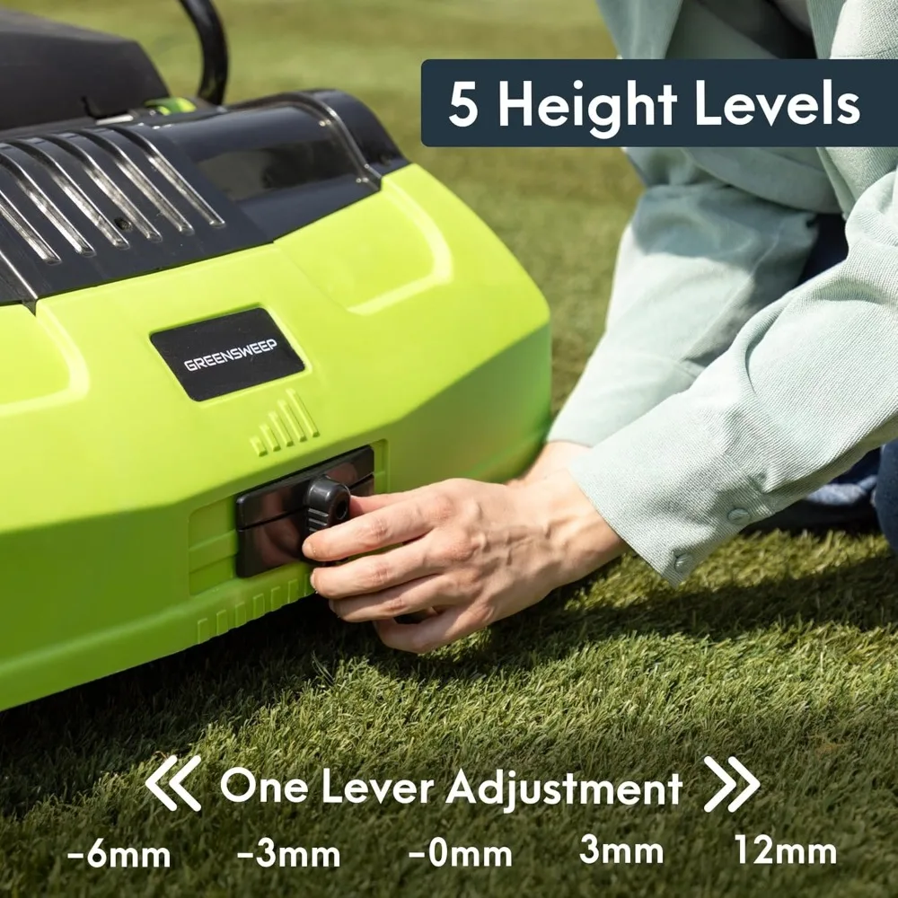 V2 - Artificial Grass Electric Sweeper Rake Vacuum 45L Collection Bag,5 Adjustable Heights, Foldable Handle
V2 - Artificial Grass Electric Sweeper Rake Vacuum 45L Collection Bag,5 Adjustable Heights, Foldable Handle