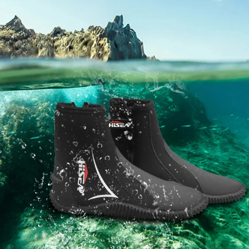 5mm Premium Neoprene Diving Boot Side Zipper for Men and Women Snorkeling Scuba Diving Surfing Anti-Slip Diving Boot
5mm Premium Neoprene Diving Boot Side Zipper for Men and Women Snorkeling Scuba Diving Surfing Anti-Slip Diving Boot