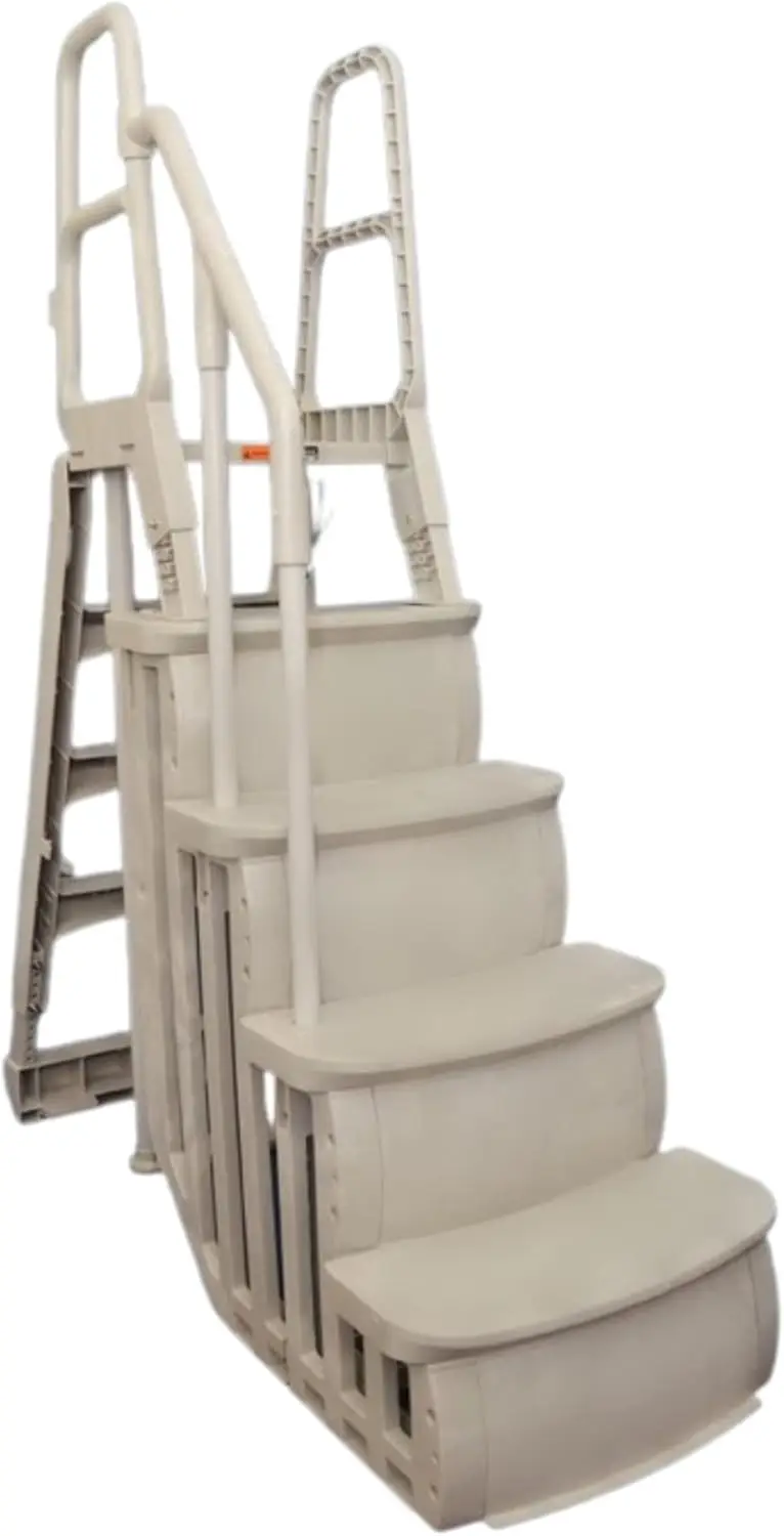 Access Smart Step System for 48 to 54 Inch Above Ground Pools, Heavy Duty Four Step Ladder A-Frame - Taupe
Access Smart Step System for 48 to 54 Inch Above Ground Pools, Heavy Duty Four Step Ladder A-Frame - Taupe