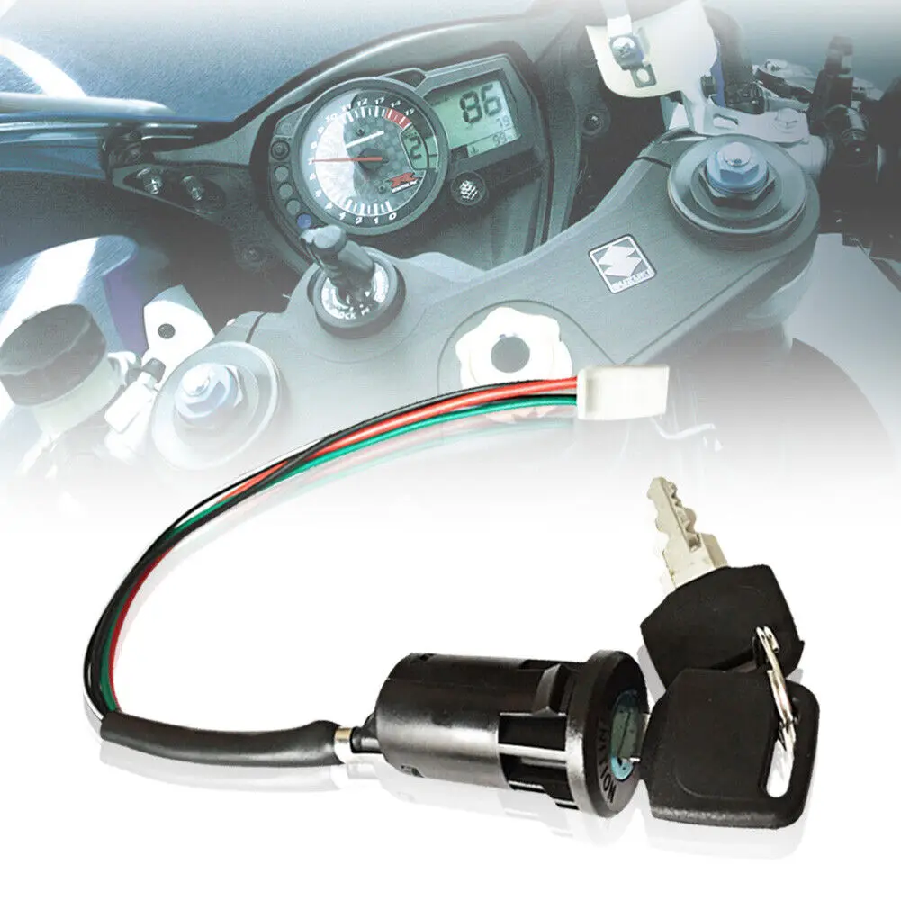 1set 4 Wires ATV Motorcycle Ignition Switch With Key For Quad Honda Yamaha Suzuki 50-250cc Dirt Bike Pocket Bikes Go-Karts
1set 4 Wires ATV Motorcycle Ignition Switch With Key For Quad Honda Yamaha Suzuki 50-250cc Dirt Bike Pocket Bikes Go-Karts