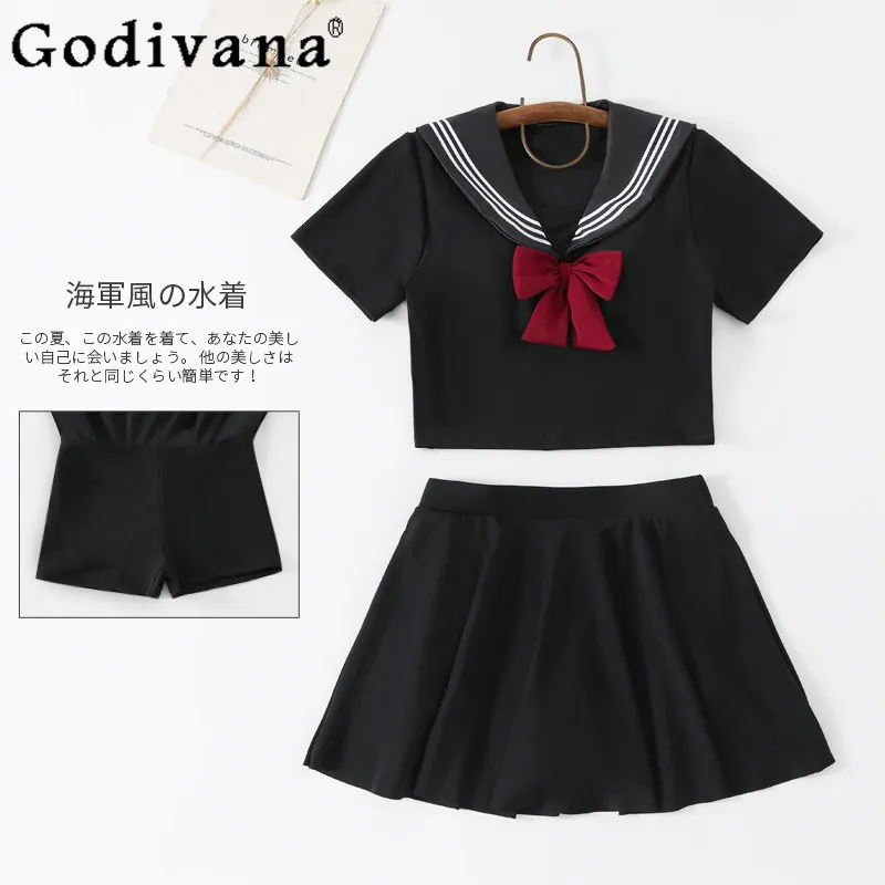 Japanese Preppy Style Student Casual Split Swimwear 2026 Summer New Cute Girl's Kawaii Swimsuit JK Uniform Sailor Suit Women
Japanese Preppy Style Student Casual Split Swimwear 2026 Summer New Cute Girl's Kawaii Swimsuit JK Uniform Sailor Suit Women
