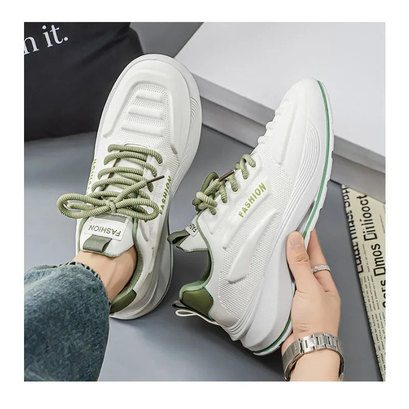 Summer 2026 Men's Thick Sole Sneakers Breathable Casual Running Shoes Streetwear Lightweight Trendy Footwear
Summer 2026 Men's Thick Sole Sneakers Breathable Casual Running Shoes Streetwear Lightweight Trendy Footwear