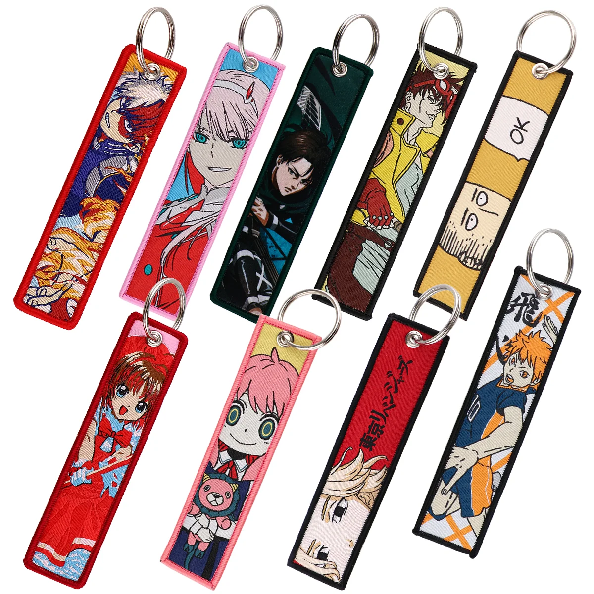 Japanese Anime Key Tags Anya Embroidery Key Fobs Keychain for Car Motorcycles Key Pendant Cosplay Accessories Toys Gifts
Japanese Anime Key Tags Anya Embroidery Key Fobs Keychain for Car Motorcycles Key Pendant Cosplay Accessories Toys Gifts