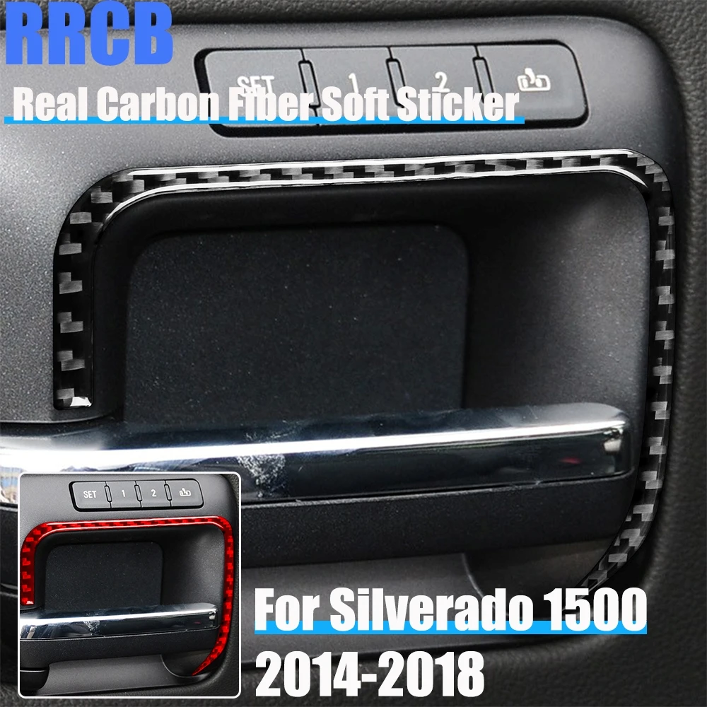 Carbon Fiber Car Accessories Door Handle Frame Soft Cover Sticker For Chevrolet Silverado 1500 For GMC Sierra 1500 2014-2018
Carbon Fiber Car Accessories Door Handle Frame Soft Cover Sticker For Chevrolet Silverado 1500 For GMC Sierra 1500 2014-2018