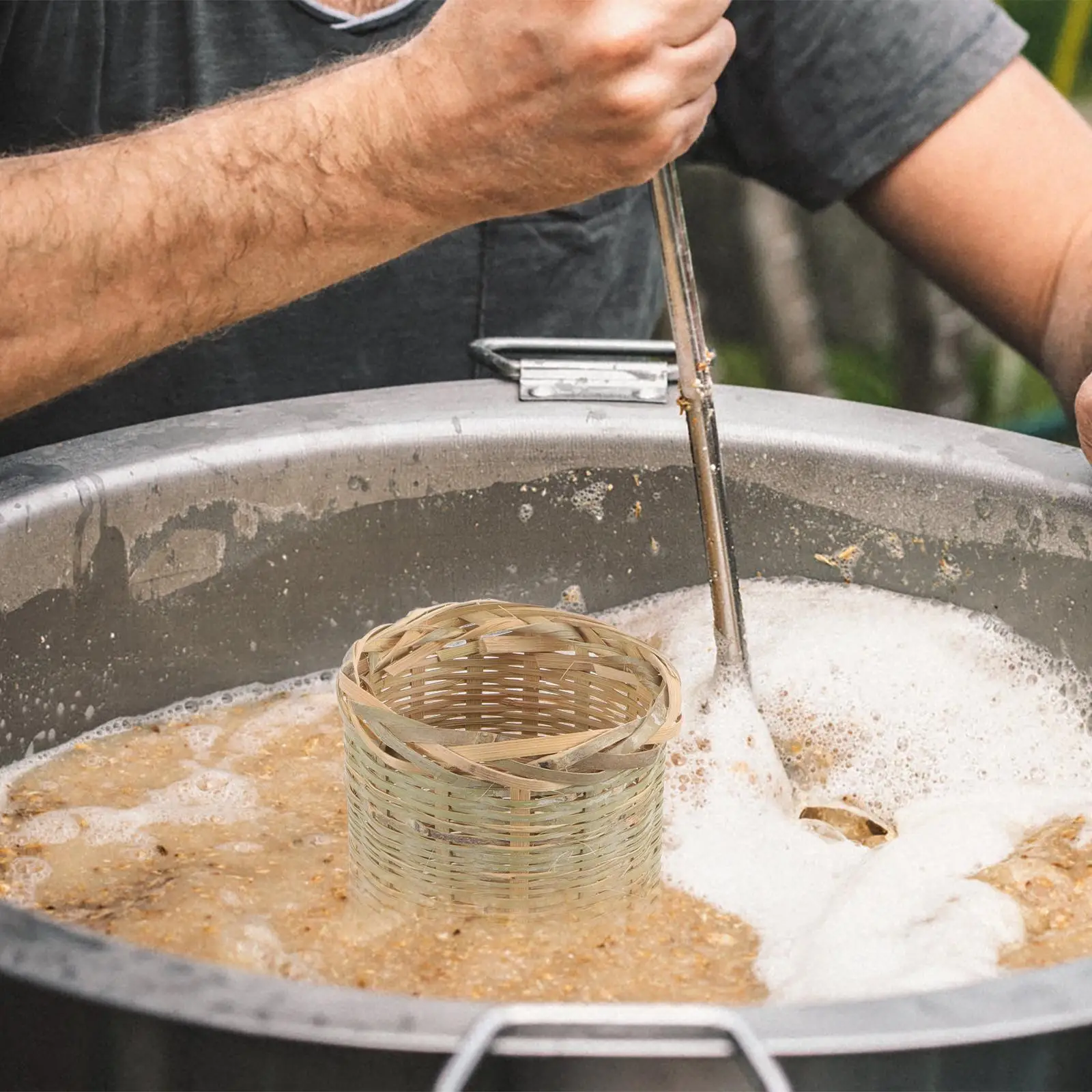 Strainer Wine Drain Filter Mesh Filtering Basket Small Kitchen Bamboo Tool Handmade Portable Beer 
Strainer Wine Drain Filter Mesh Filtering Basket Small Kitchen Bamboo Tool Handmade Portable Beer