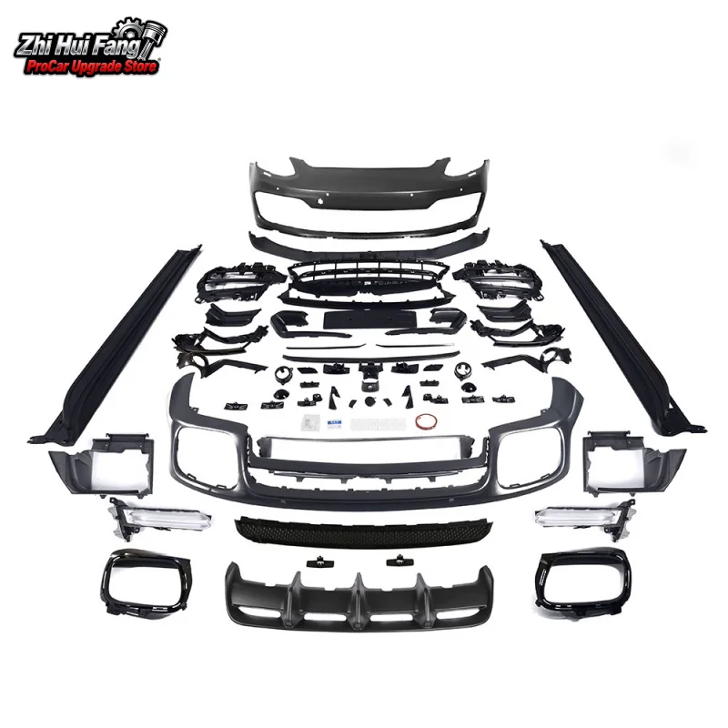 Подходит для 17-20 Panamera 971.1, обновленные дневные ходовые огни GTS Surround, короткие боковые юбки, декоративная панель с лезвиями из полипропилена
Подходит для 17-20 Panamera 971.1, обновленные дневные ходовые огни GTS Surround, короткие боковые юбки, декоративная панель с лезвиями из полипропилена