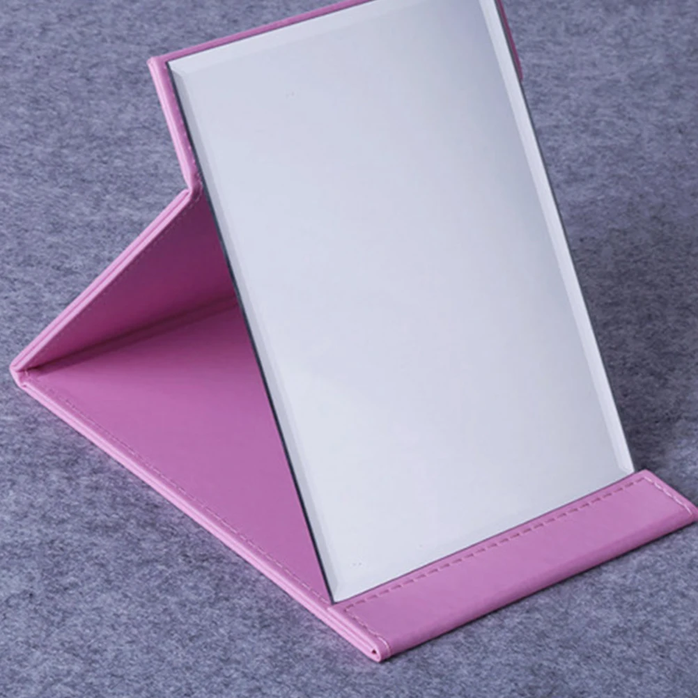 Foldable Makeup Mirror Size S Pink Portable PU Glass Durable Minimalist Mirror Travel Fashion Accessory
Foldable Makeup Mirror Size S Pink Portable PU Glass Durable Minimalist Mirror Travel Fashion Accessory