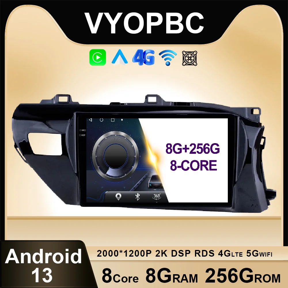 Автомобильный радиоприемник 10,1 дюймов Android 13 для Toyota Hulix RHD 2016 - 2018 DSP навигация GPS Мультимедиа ADAS QLED RDS No 2din WIFI видео
Автомобильный радиоприемник 10,1 дюймов Android 13 для Toyota Hulix RHD 2016 - 2018 DSP навигация GPS Мультимедиа ADAS QLED RDS No 2din WIFI видео