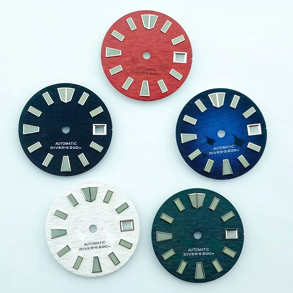 Customized 29mm Watch Faces Green Luminous Dial NH35 Watch Dial Fits for NH35 NH36 7S26 Movement 29mm Men Watch Dial
Customized 29mm Watch Faces Green Luminous Dial NH35 Watch Dial Fits for NH35 NH36 7S26 Movement 29mm Men Watch Dial