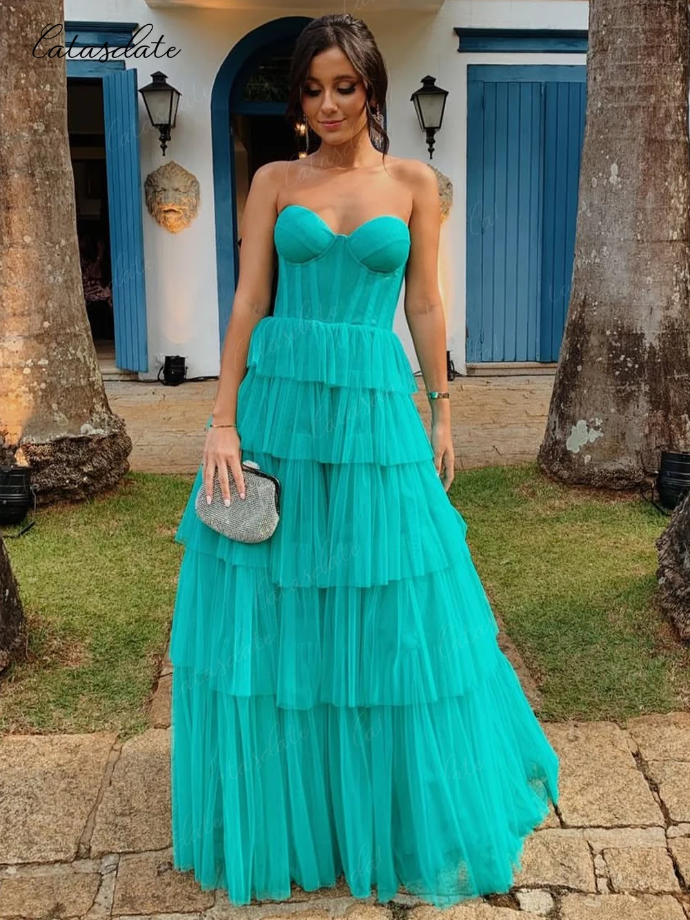Catasdate Formal Evening Dress Elegant Guest Women's Wedding Dress Long Dresses Special Occasions vestidos de fiesta Customized
Catasdate Formal Evening Dress Elegant Guest Women's Wedding Dress Long Dresses Special Occasions vestidos de fiesta Customized