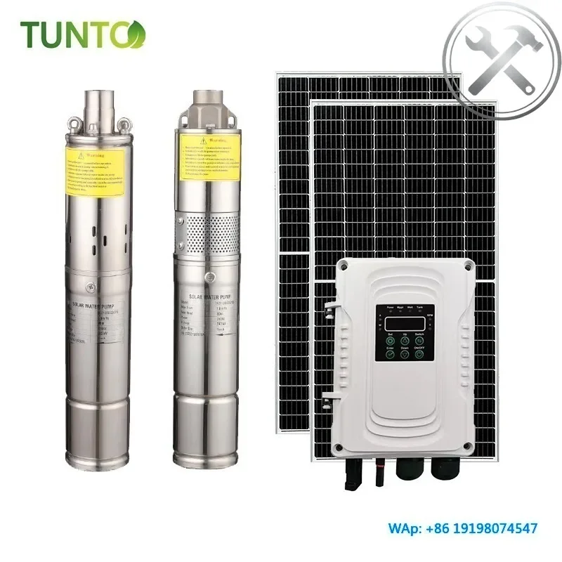 AC/DC Hybrid Stainless Steel Solar Water Pump 1500W 2HP Solar Borehole Deep Well Pump
AC/DC Hybrid Stainless Steel Solar Water Pump 1500W 2HP Solar Borehole Deep Well Pump
