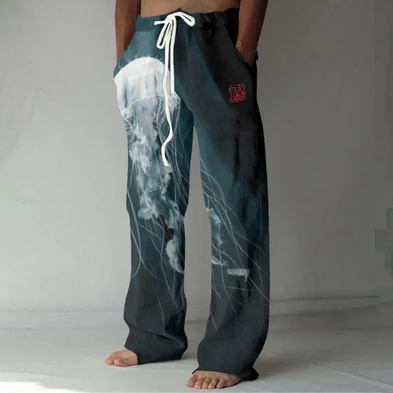 Japanese Art Jellyfish Print Casual Blend Long Pants Fashion 2025 Autumn Floor-Length Trouser Retro Style Elastic Waist Bottoms
Japanese Art Jellyfish Print Casual Blend Long Pants Fashion 2025 Autumn Floor-Length Trouser Retro Style Elastic Waist Bottoms