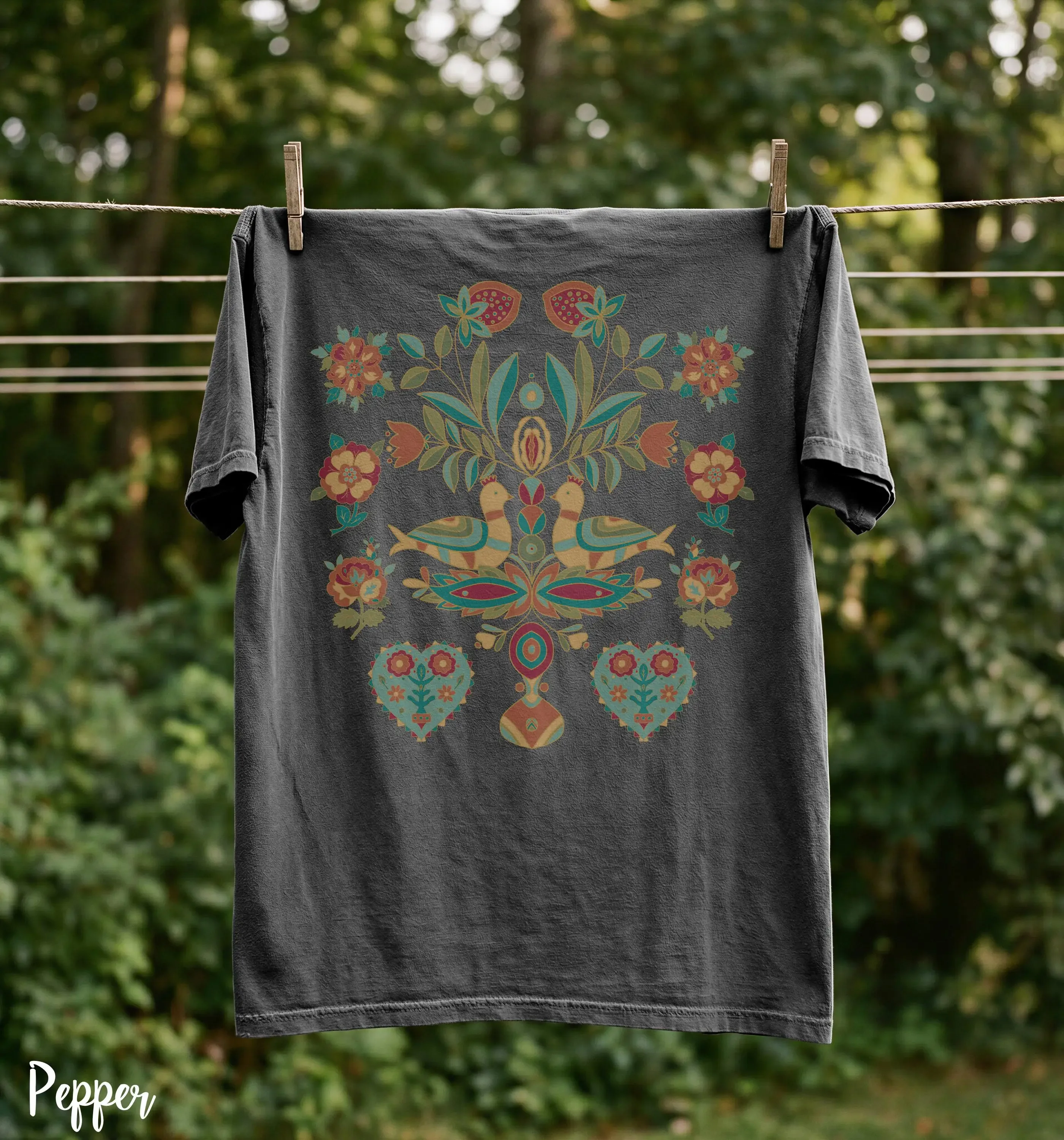 Plus Size Summer Women's Scandinavian Folk Art Bird Print T-Shirt Cotton Breathable Stylish Versatile Street Style Oversized
Plus Size Summer Women's Scandinavian Folk Art Bird Print T-Shirt Cotton Breathable Stylish Versatile Street Style Oversized