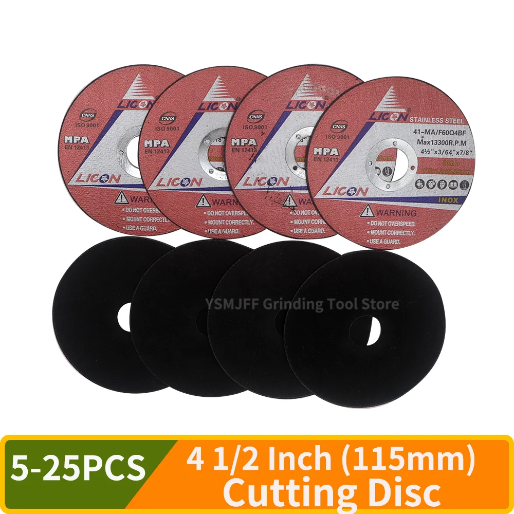 115mm Cut-Off Wheels 4-1/2" x 3/64" x 7/8" Thin Metal Cutting Disc for Angle Grinder, Cutting for Stainless Steel & Iron
115mm Cut-Off Wheels 4-1/2" x 3/64" x 7/8" Thin Metal Cutting Disc for Angle Grinder, Cutting for Stainless Steel & Iron