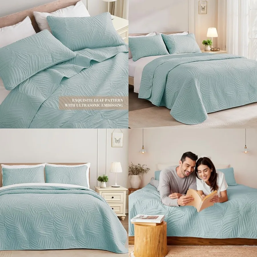 ifornia Quilt Bedding Set, Lightweight Aqua Blue Quilts Oversized Size for All Seasons, Soft Microfiber Bedspreads Coverlets wi
ifornia Quilt Bedding Set, Lightweight Aqua Blue Quilts Oversized Size for All Seasons, Soft Microfiber Bedspreads Coverlets wi