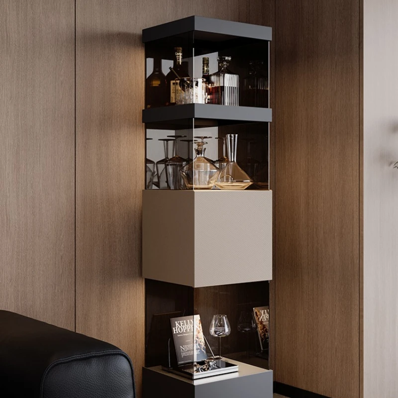 Italian minimalist corner cabinet, living room corner cabinet, glass suspended wine cabinet, dining side cabinet, integrated
Italian minimalist corner cabinet, living room corner cabinet, glass suspended wine cabinet, dining side cabinet, integrated