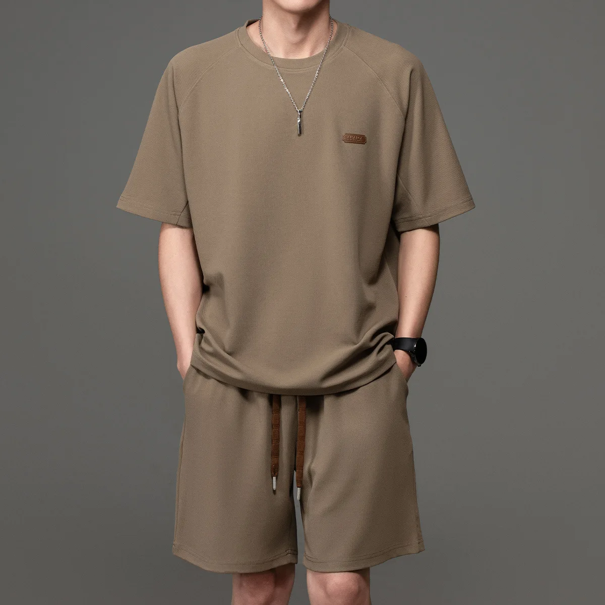 Heavy Duty American Fashion Men's Casual Trendy 2 Piece Set Simple Classic Loose Solid Color O-neck Short Sleeve T-shirts Shorts
Heavy Duty American Fashion Men's Casual Trendy 2 Piece Set Simple Classic Loose Solid Color O-neck Short Sleeve T-shirts Shorts