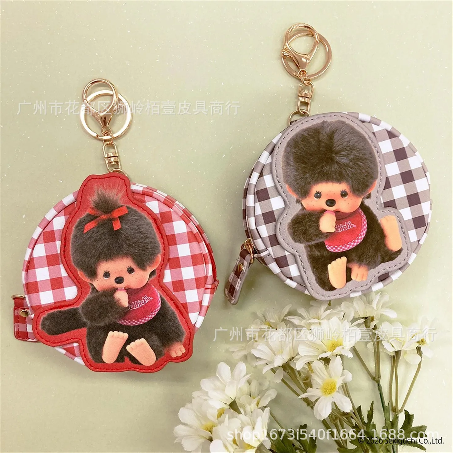 Cartoon cute Monique cute round zero wallet small and fashionable check-patterned pendant lipstick bag
Cartoon cute Monique cute round zero wallet small and fashionable check-patterned pendant lipstick bag