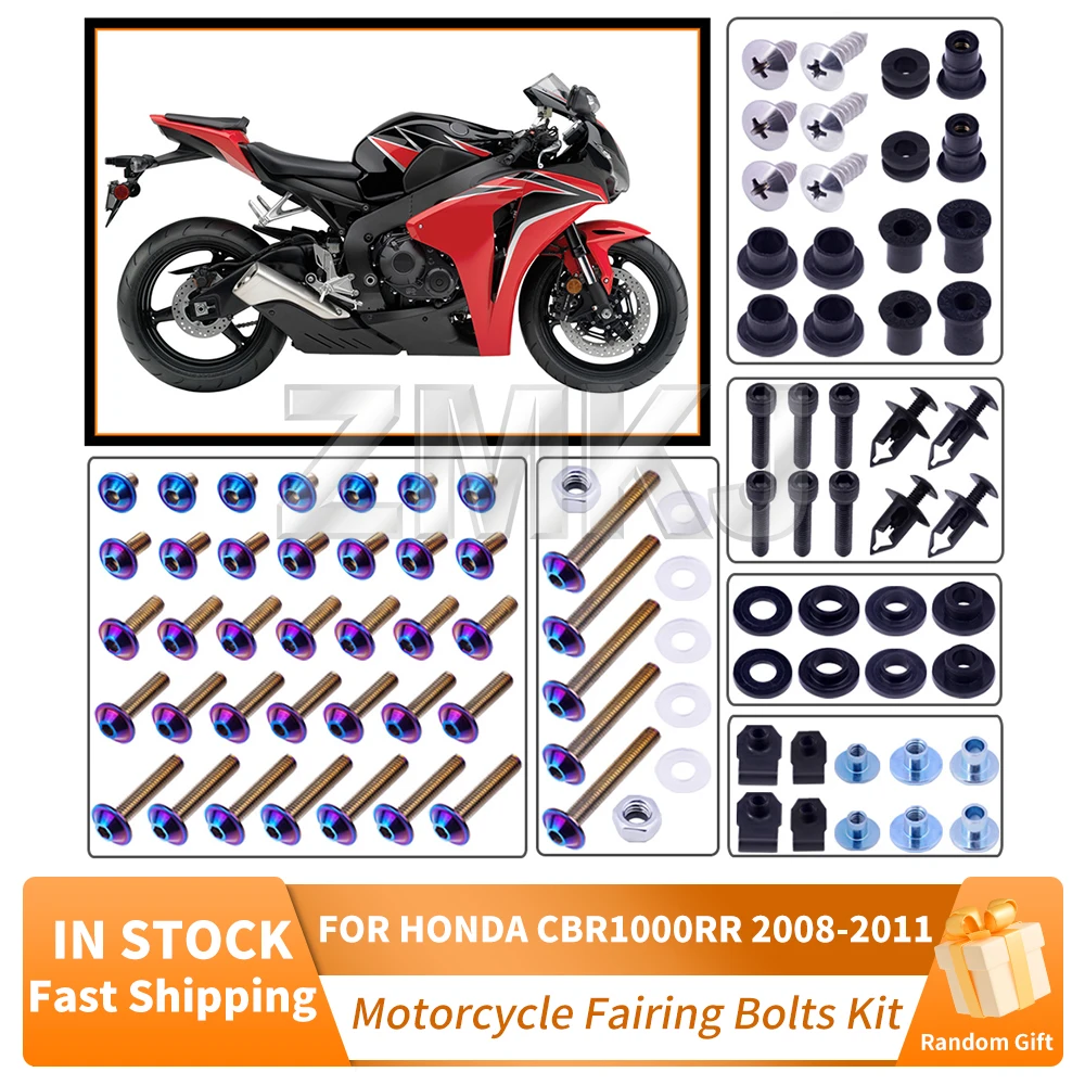 For HONDA CBR1000 RR CBR1000RR 2008-2011 Motorcycle Stainless Complete Bodywork Fairing Bolts Kit Screws Clip Motorcycle Parts
For HONDA CBR1000 RR CBR1000RR 2008-2011 Motorcycle Stainless Complete Bodywork Fairing Bolts Kit Screws Clip Motorcycle Parts