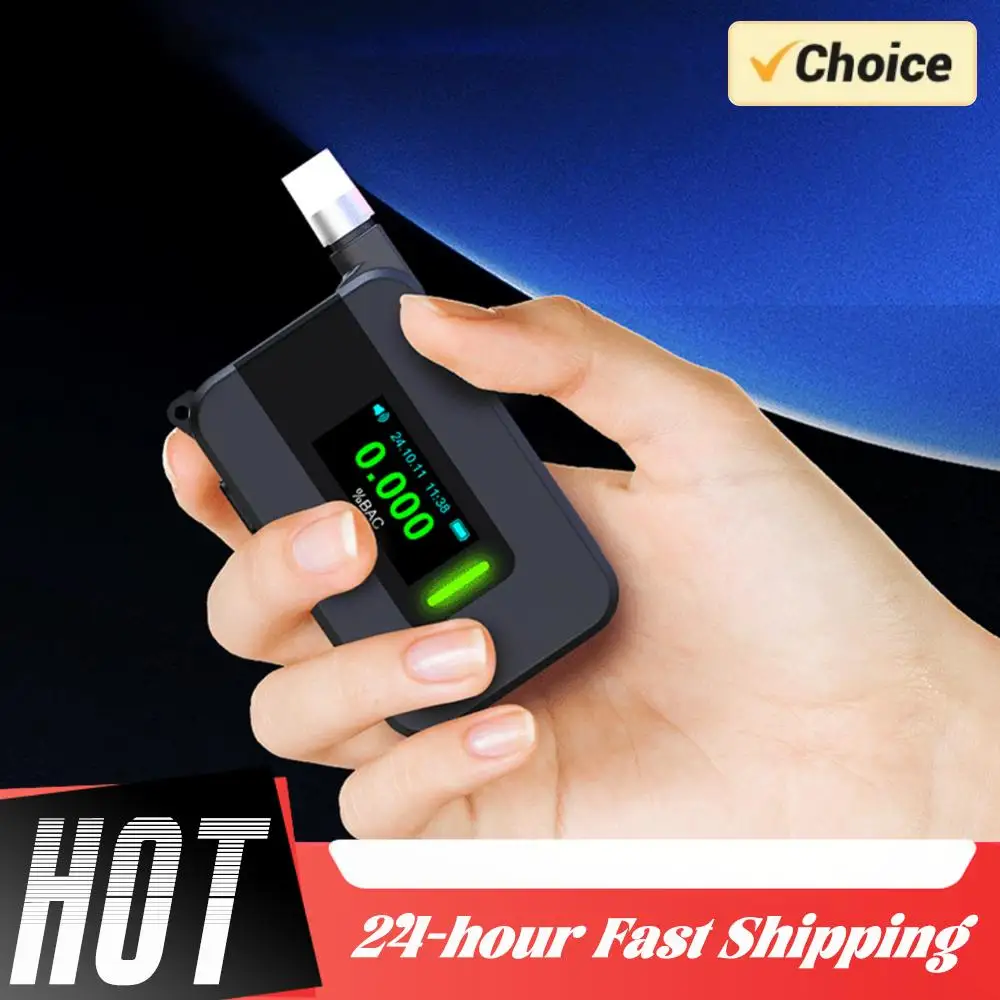 Электрохимический алкотестер для определения алкоголя в выдыхаемом воздухе, профессиональный прибор для проверки на алкоголь при вождении, для использования на улице и на скоростных трассах
Электрохимический алкотестер для определения алкоголя в выдыхаемом воздухе, профессиональный прибор для проверки на алкоголь при вождении, для использования на улице и на скоростных трассах