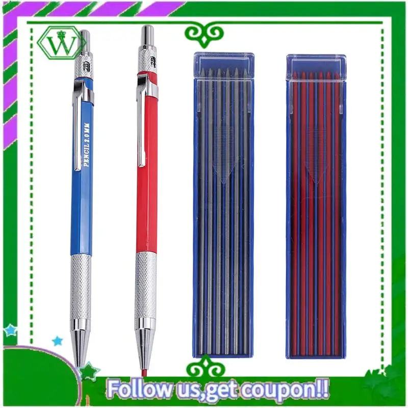 Reliable-2 Pcs Streak Welders Pencil With 24 Pcs 2Mm Refills Mechanical Pencil With Built In Sharpener Carpenter Pencils
Reliable-2 Pcs Streak Welders Pencil With 24 Pcs 2Mm Refills Mechanical Pencil With Built In Sharpener Carpenter Pencils