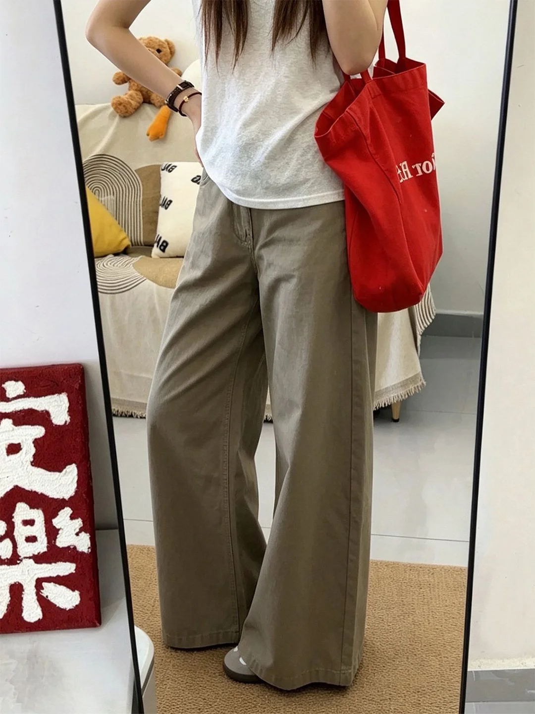 2026 New BF Lazy Wash Khaki Color Jeans Straight Leg Floor-Length Slimming Loose Thin High Waist Wide Leg Denim Pants
2026 New BF Lazy Wash Khaki Color Jeans Straight Leg Floor-Length Slimming Loose Thin High Waist Wide Leg Denim Pants