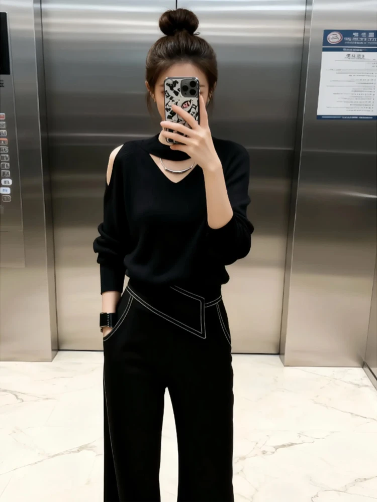 Bla V-Ne Knitted Sweater Women's Long Sve Casual Sle Mid-Thiened Breathable Loose Fit Autumn Winter Faion Top
Bla V-Ne Knitted Sweater Women's Long Sve Casual Sle Mid-Thiened Breathable Loose Fit Autumn Winter Faion Top