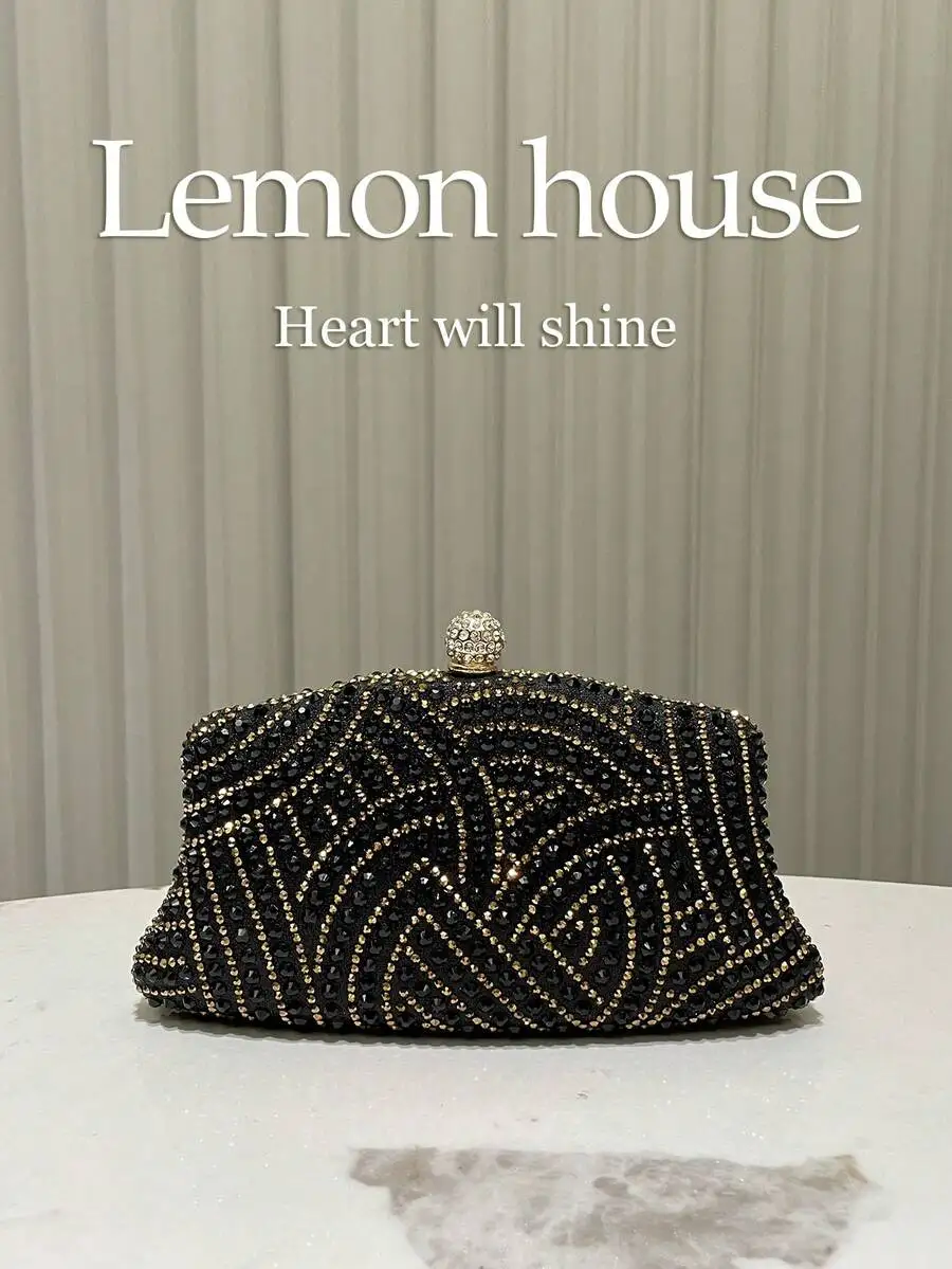 Elegant Black Rhinestone Evening Clutch Bag For Wedding Party Prom
Elegant Black Rhinestone Evening Clutch Bag For Wedding Party Prom