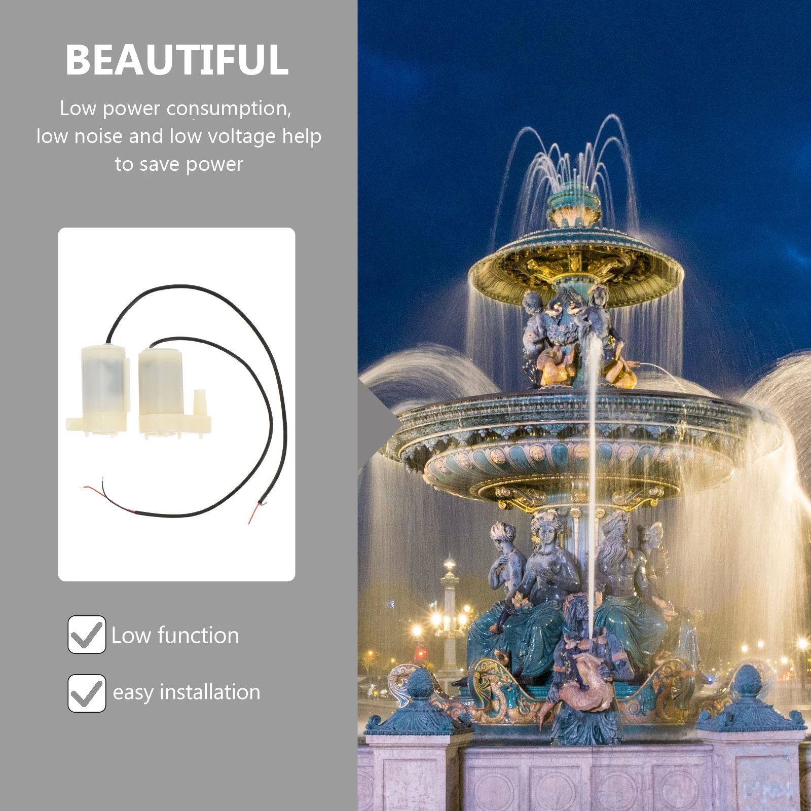 2Pcs Small Water Pump Submersible Dc Mini Pump for Fish Tanks Solar Fountains Aquariums Low Power Consumption High Efficiency
2Pcs Small Water Pump Submersible Dc Mini Pump for Fish Tanks Solar Fountains Aquariums Low Power Consumption High Efficiency