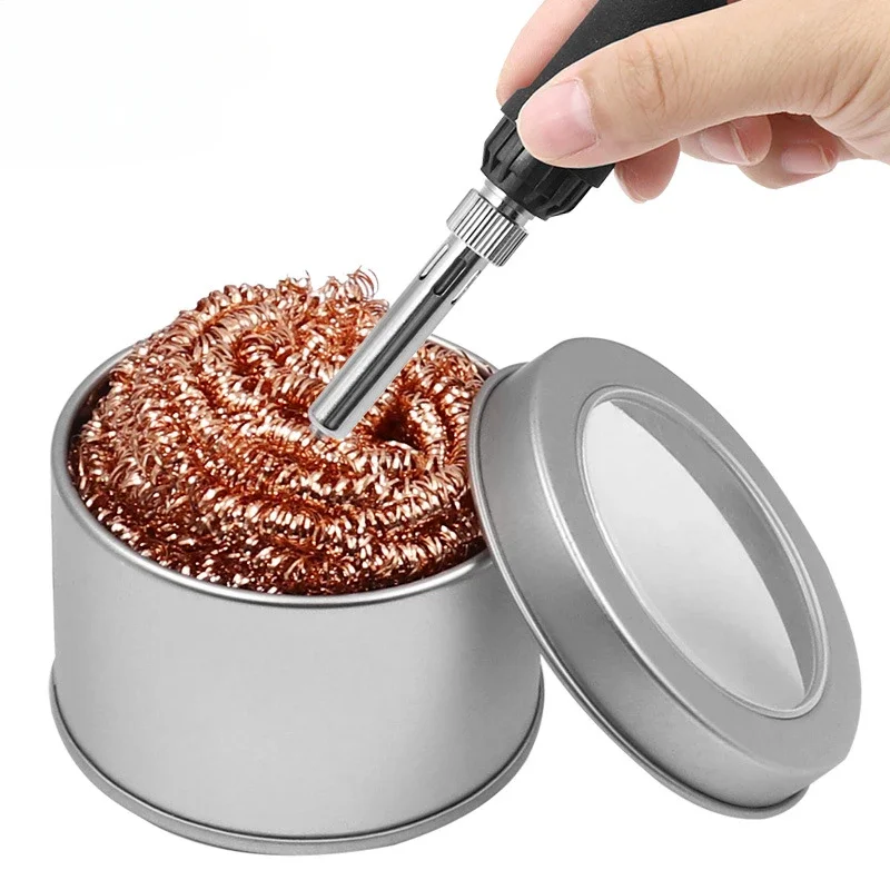 Soldering Iron Tip Cleaner with Base - Fast Clean Solder Ball for Efficient Tip Maintenance
Soldering Iron Tip Cleaner with Base - Fast Clean Solder Ball for Efficient Tip Maintenance