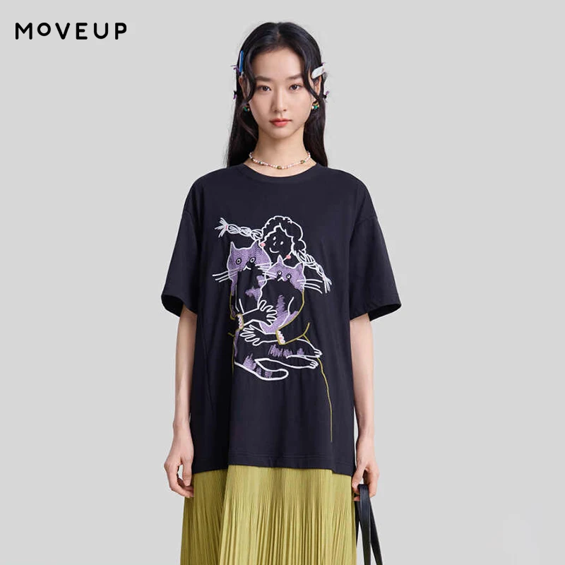 MOVEUP Pleated Knit Dress 2026 Spring New Round Neck Fun Cartoon Cat Embroidered Print Color Block Hem Dress For Women 3ELC11332
MOVEUP Pleated Knit Dress 2026 Spring New Round Neck Fun Cartoon Cat Embroidered Print Color Block Hem Dress For Women 3ELC11332