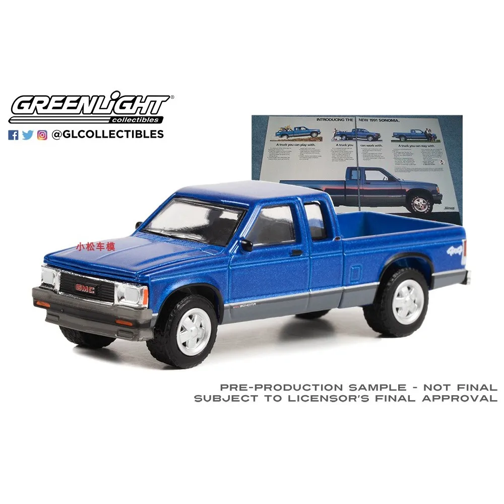 1:64 Ретро рекламный автомобиль серии 8-1991 GMC Sonoma 39110-F усовершенствованная модель автомобиля коллекционные предметы
1:64 Ретро рекламный автомобиль серии 8-1991 GMC Sonoma 39110-F усовершенствованная модель автомобиля коллекционные предметы