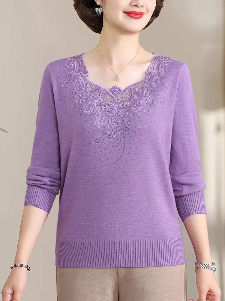 Lace Neck Sweater Woman 2025 Spring Autumn Korean Fashion Pullover Femme Womens Clothing Long Sleeve Top Sweaters
Lace Neck Sweater Woman 2025 Spring Autumn Korean Fashion Pullover Femme Womens Clothing Long Sleeve Top Sweaters