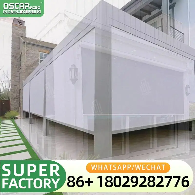 Retractable Sliding Folding Outdoor Aluminum Alloy All Season Roof Pergola for Garden Patio Balcony Rolling Blind
Retractable Sliding Folding Outdoor Aluminum Alloy All Season Roof Pergola for Garden Patio Balcony Rolling Blind
