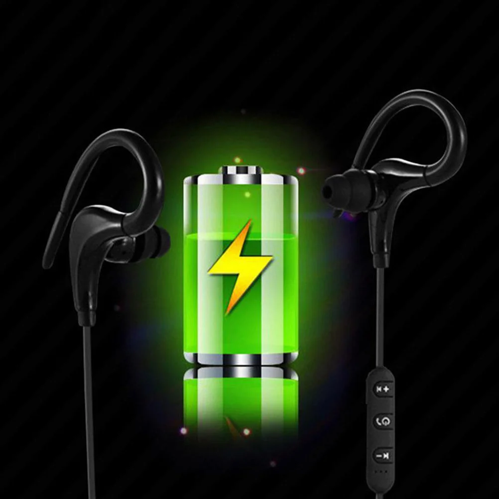 Wireless Headphone Black Ear Hook Earphone Wireless Mic Wire Control Sweatproof Magnetic Stereo Earpiece for Sports Travel
Wireless Headphone Black Ear Hook Earphone Wireless Mic Wire Control Sweatproof Magnetic Stereo Earpiece for Sports Travel