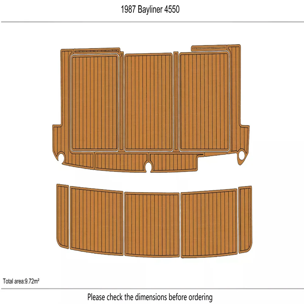 1985-1988 Bayliner 4550 Cockpit Swim platform 1/4"6mm EVA foam faux floor Marine Flooring Teak Yacht boat marine accessories
1985-1988 Bayliner 4550 Cockpit Swim platform 1/4"6mm EVA foam faux floor Marine Flooring Teak Yacht boat marine accessories