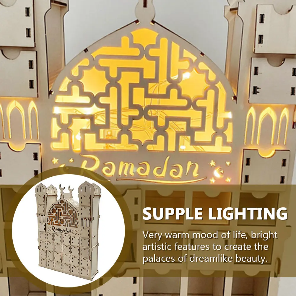 Exquisite Wooden Tabletop Ornament for Ramadan Eid Party Home Decoration Hollow-Out Muslim Festival Craft Desktop Adornment
Exquisite Wooden Tabletop Ornament for Ramadan Eid Party Home Decoration Hollow-Out Muslim Festival Craft Desktop Adornment